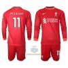 Maglia da Calcio a Maniche Lunghe Liverpool M.Salah 11 Casa 2021-22 per Bambino